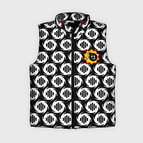 Женский жилет Serious Sam logo pattern / 3D-Красный – фото 1