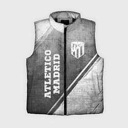 Женский жилет Atletico Madrid - grey gradient вертикально