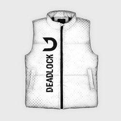 Женский жилет Deadlock glitch на светлом фоне по-вертикали