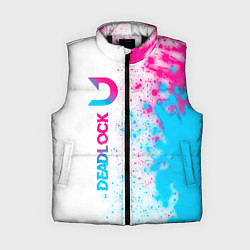 Женский жилет Deadlock neon gradient style по-вертикали