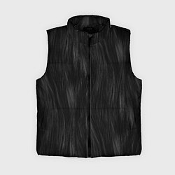 Женский жилет Мех чёрной кошки