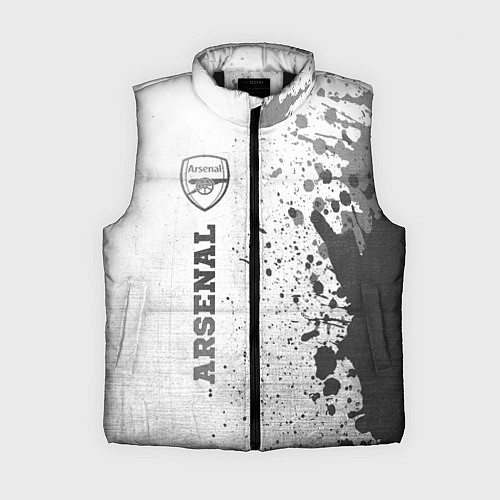 Женский жилет Arsenal - white gradient по-вертикали / 3D-Черный – фото 1