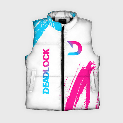 Женский жилет Deadlock neon gradient style вертикально / 3D-Черный – фото 1