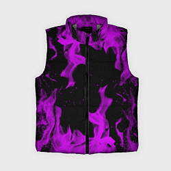 Женский жилет Неоновый огонь текстура