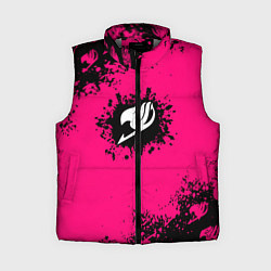 Женский жилет Хвост феи краски аниме, цвет: 3D-светло-серый