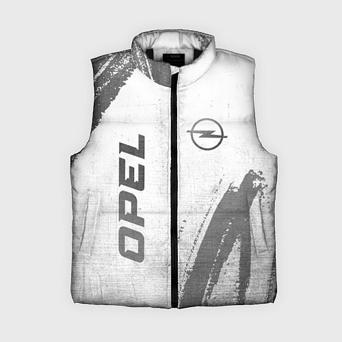 Женский жилет Opel - white gradient вертикально / 3D-Черный – фото 1