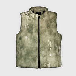 Женский жилет Текстура гранж хаки