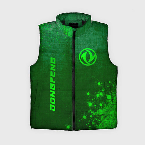 Женский жилет Dongfeng - green gradient вертикально / 3D-Черный – фото 1