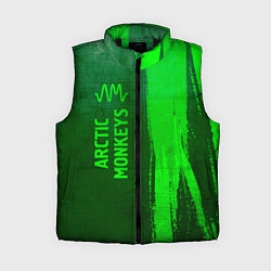 Женский жилет Arctic Monkeys - green gradient по-вертикали