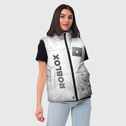 Женский жилет Roblox - white gradient вертикально, цвет: 3D-черный — фото 2