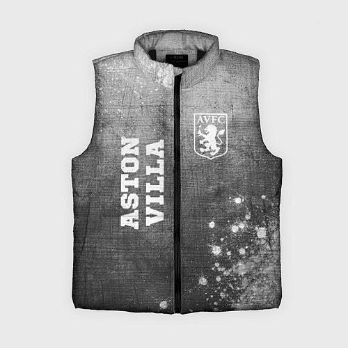 Женский жилет Aston Villa - grey gradient вертикально / 3D-Черный – фото 1