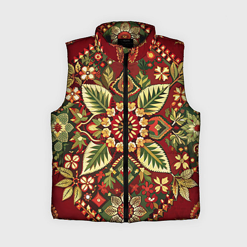 Женский жилет Стиль советского ковра узоры и орнамент / 3D-Черный – фото 1