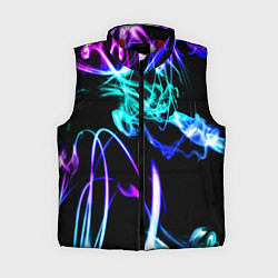 Женский жилет Неоновый дым текстура