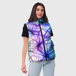 Женский жилет Неоновые нервы, цвет: 3D-красный — фото 2