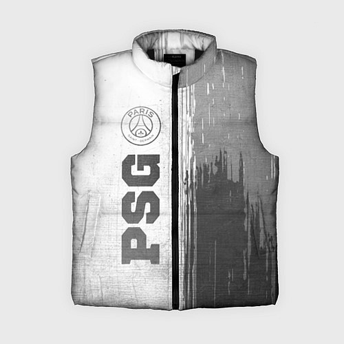 Женский жилет PSG - white gradient по-вертикали / 3D-Черный – фото 1