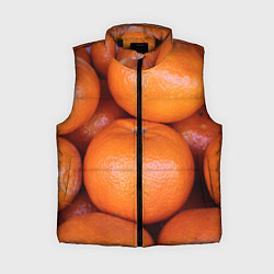 Женский жилет Много мандаринов и апельсинов - паттерн
