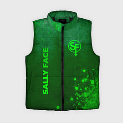 Женский жилет Sally Face - green gradient вертикально, цвет: 3D-черный