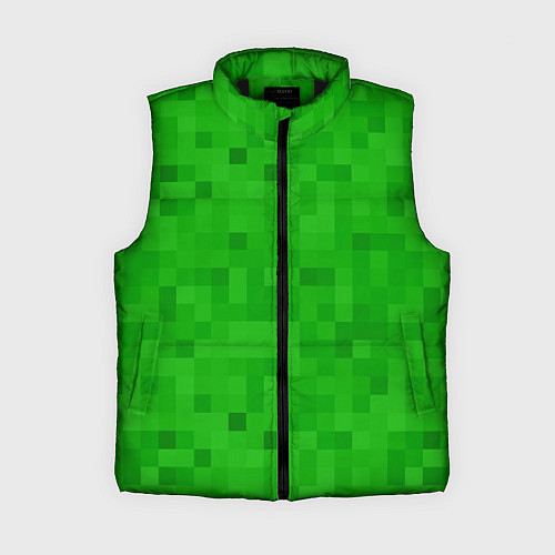 Женский жилет Крипер персонаж текстура / 3D-Черный – фото 1