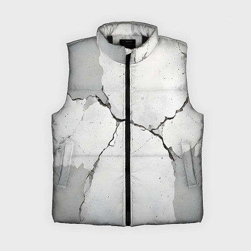 Женский жилет Растрескавшийся бетон / 3D-Черный – фото 1