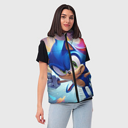 Женский жилет Sonic 1, цвет: 3D-черный — фото 2