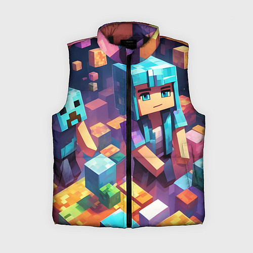 Женский жилет Minecraft 2 0 / 3D-Черный – фото 1