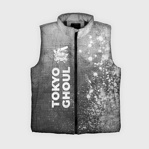 Женский жилет Tokyo Ghoul - grey gradient по-вертикали / 3D-Черный – фото 1