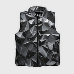 Женский жилет Изношенная геометрия, цвет: 3D-светло-серый
