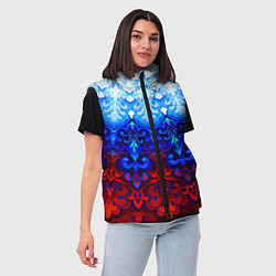 Женский жилет Душа моя Россия 1, цвет: 3D-светло-серый — фото 2