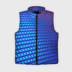 Женский жилет Неоновая клетка текстура