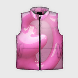 Женский жилет Розовые краски абстракция