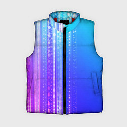 Женский жилет Неоновая абстракция полосы