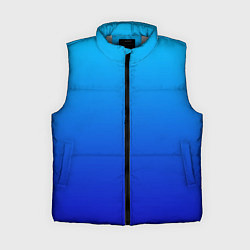 Женский жилет Голубой градиент