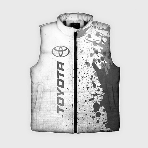 Женский жилет Toyota - white gradient по-вертикали / 3D-Черный – фото 1