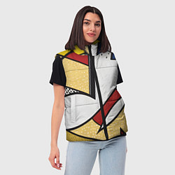 Женский жилет Абстракция в стиле поп-арт, цвет: 3D-красный — фото 2