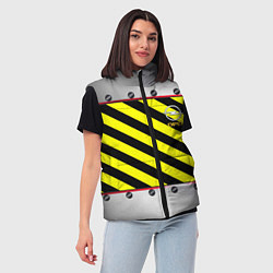 Женский жилет Opel линии, цвет: 3D-светло-серый — фото 2