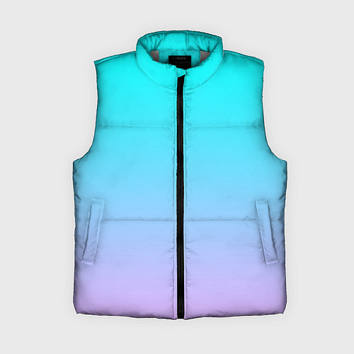 Женский жилет Неоновые разводы градиента / 3D-Светло-серый – фото 1