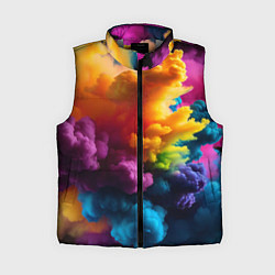 Женский жилет Взрыв разноцветных облаков