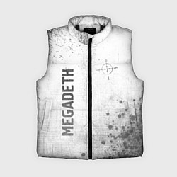 Женский жилет Megadeth - white gradient вертикально
