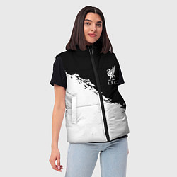 Женский жилет Liverpool fc белые краски, цвет: 3D-светло-серый — фото 2