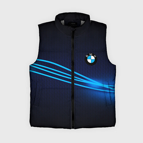 Женский жилет BMW line blue / 3D-Светло-серый – фото 1
