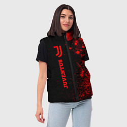 Женский жилет Juventus - red gradient по-вертикали, цвет: 3D-черный — фото 2