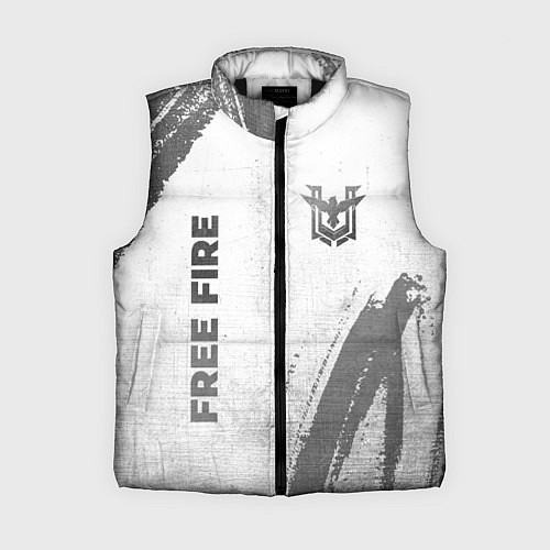 Женский жилет Free Fire - white gradient вертикально / 3D-Черный – фото 1