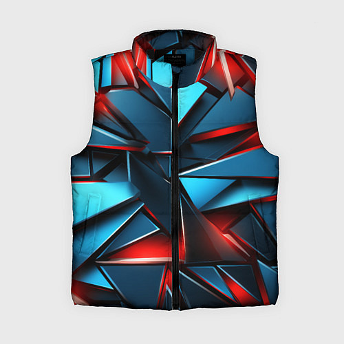 Женский жилет Геометрические осколки / 3D-Черный – фото 1