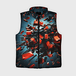 Женский жилет Геометрический взрыв пластин