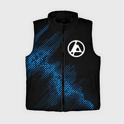 Женский жилет Linkin Park 2024 звуковая волна, цвет: 3D-черный