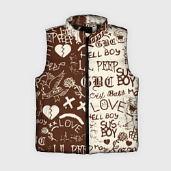 Женский жилет Lil peep retro pattern