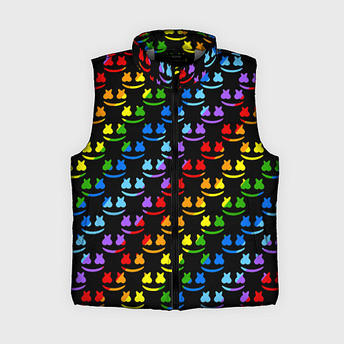 Женский жилет Marshmello pattern neon / 3D-Светло-серый – фото 1