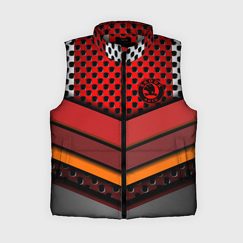 Женский жилет Skoda metal steel / 3D-Светло-серый – фото 1