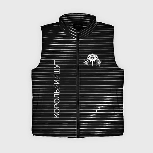 Женский жилет Король и Шут metal rock lines / 3D-Черный – фото 1