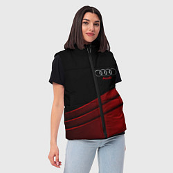 Женский жилет AUDI carbon metal, цвет: 3D-черный — фото 2